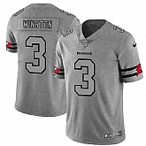 Nike Buccaneers 3 Jameis Winston 2019 Gray Gridiron Gray Vapor Untouchable Limited Jersey Dyin,baseball caps,new era cap wholesale,wholesale hats